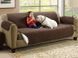 Покрывало на диван двустороннее Couch Coat, Коричневый, накидка на мебель VEN0344 фото 4
