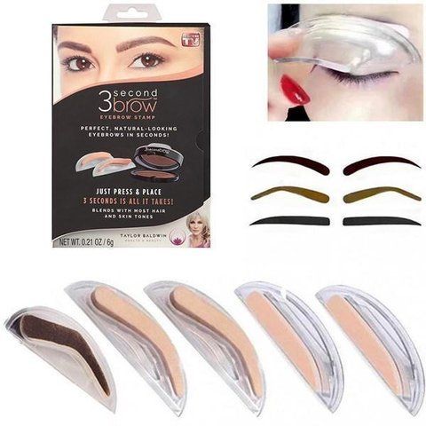 Штампы для бровей 3 Second Brow eyebrow stamp 323 фото