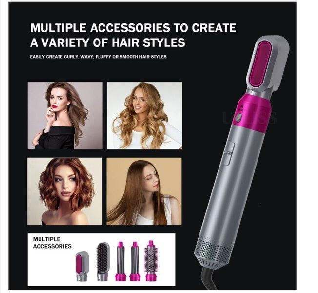 Фен мультистайлер 5в1 Hot AIR Styler Стайлер для укладання волосся й надання об'єму (20) VEN0150 фото
