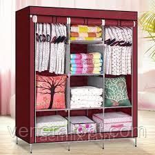 Портативний Тканинний Шафа Органайзер Storage Wardrobe HCX 68130 3 Секції VEN46 фото