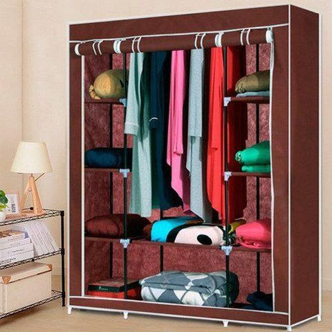 Портативний Тканинний Шафа Органайзер Storage Wardrobe HCX 68130 3 Секції VEN46 фото