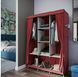 Складана тканинна шафа для одягу Brown Storage Wardrobe 88130 на 3 секції BR00046 VE46 фото 1