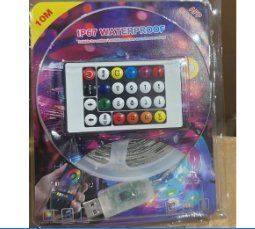 Світлодіодна стрічка гірлянда LED RGB 5050 10 м USB 5.5 V VEN10M100 фото