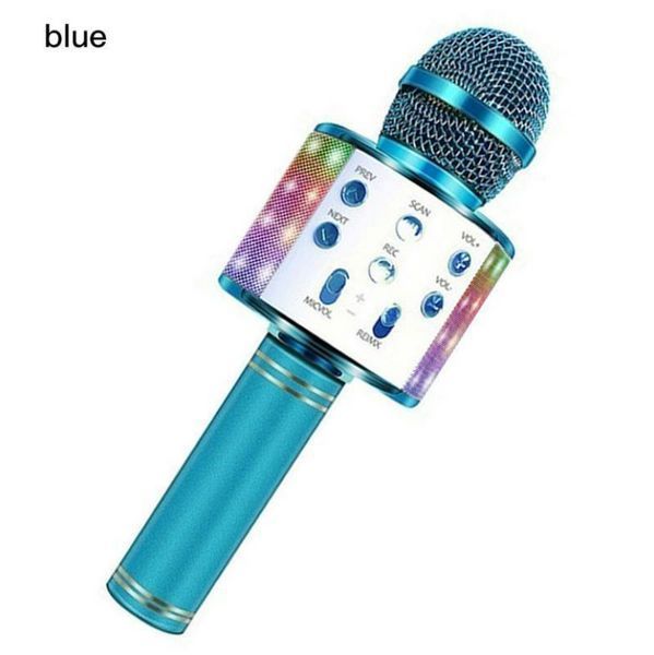 Bluetooth мікрофон-караоке WS-858 з динаміком (колонкою), слотом USB, FM тюнером TV66 фото