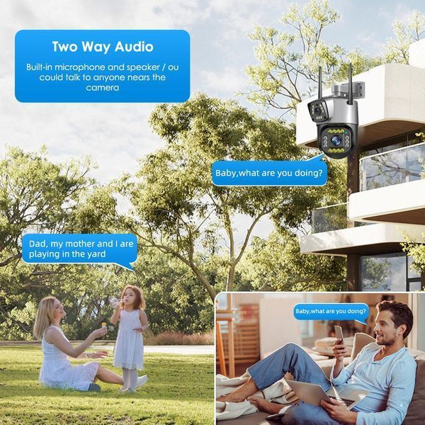 Наружная камера видеонаблюдения с двойным объективом Wi-Fi V380 Pro VENV380V380PRO фото