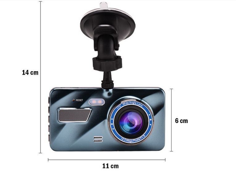 Відеореєстратор для автомобіля з задньою камерою Dual Lens A10/F9/V2 Full HD 1080 H31 3,5 дюйма TVCAMERA3.5 фото
