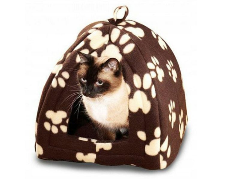Мягкий домик для собак и кошек Pet Hut Brown VEN240 фото