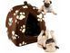 Мягкий домик для собак и кошек Pet Hut Brown VEN240 фото 8