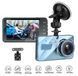 Відеореєстратор для автомобіля з задньою камерою Dual Lens A10/F9/V2 Full HD 1080 H31 3,5 дюйма TVCAMERA3.5 фото 1