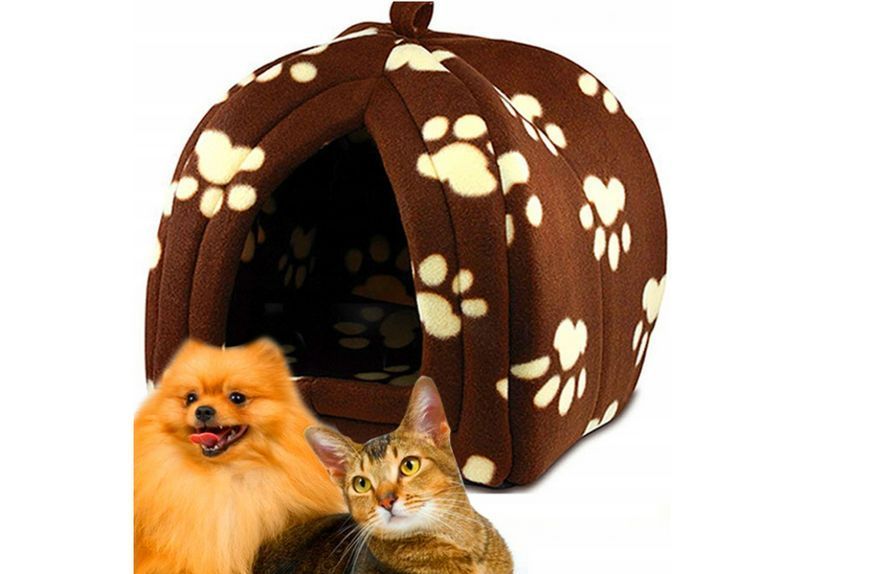Мягкий домик для собак и кошек Pet Hut Brown VEN240 фото