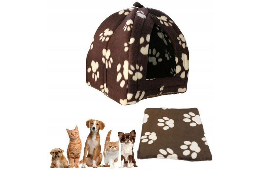 Мягкий домик для собак и кошек Pet Hut Brown VEN240 фото