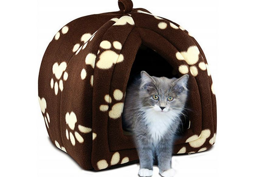 Мягкий домик для собак и кошек Pet Hut Brown VEN240 фото