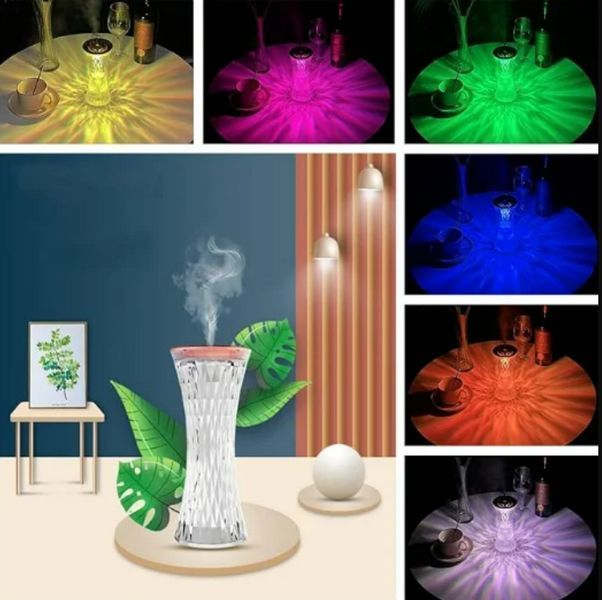Кристальная лампа с увлажнителем воздуха Xiaomanyo humidifier и сенсорным управлением L3 фото