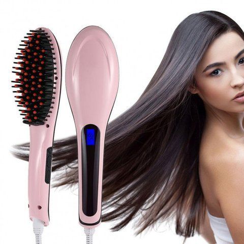 Електрична гребінець-випрямляч FAST HAIR STRAIGHTENER HQT-906 A102 фото