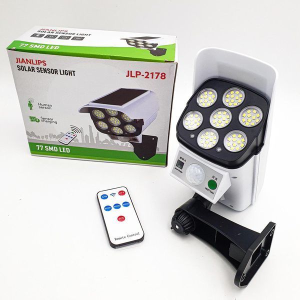 Водонепроницаемый уличный светильник Solar light sensor JD-2178 на солнечной батарее TV2178T фото