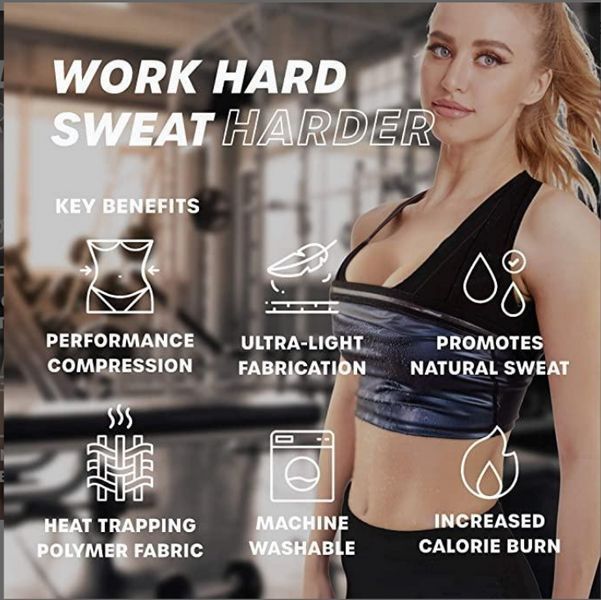 Жіноча майка для схуднення Sweat Shaper ⁇ Майка стягувальна для жінок М/Л/ХЛ/2ХЛ. 92351 фото