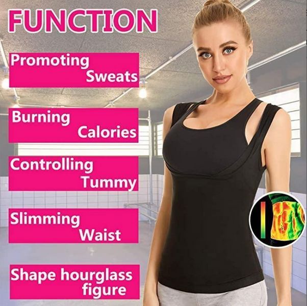 Жіноча майка для схуднення Sweat Shaper ⁇ Майка стягувальна для жінок М/Л/ХЛ/2ХЛ. 92351 фото