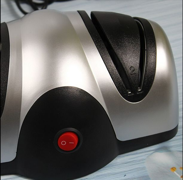 Большая двойная электроточилка для кухонных ножей KNIFE SHARPENER, точилка для ножей и ножниц (12) VEN125 фото