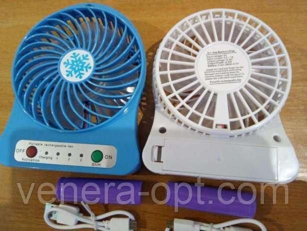 Вентилятор USB на Акумуляторі настільний Fan mini VNFan фото