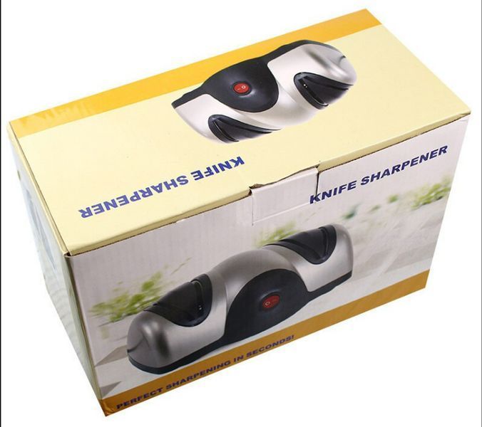 Большая двойная электроточилка для кухонных ножей KNIFE SHARPENER, точилка для ножей и ножниц (12) VEN125 фото