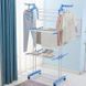 Сушилка для белья напольная Tiers Garment Rack With Wheels Синяя(6) VEN280 фото 5