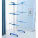 Сушилка для белья напольная Tiers Garment Rack With Wheels Синяя(6) VEN280 фото 6