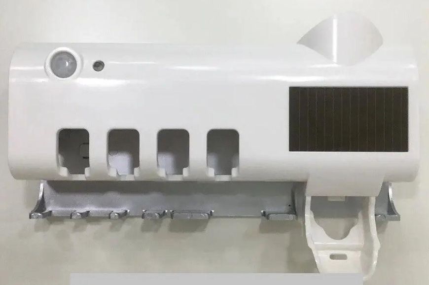 Стерилізатор для зубних щіток на 4 секції з дозатором Multi-function Toothbrush Sterilizer (UV стерилізатор) VEN0318566A фото