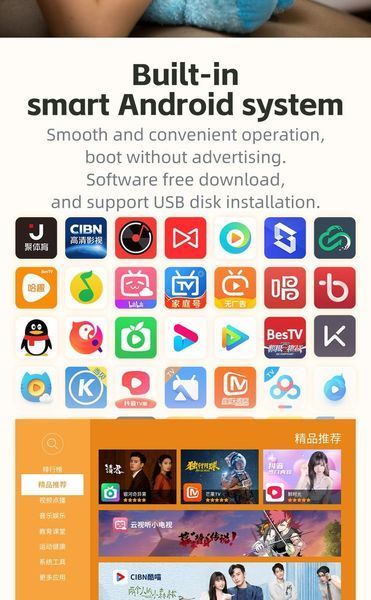 Source Factory Android 9 мини-портативный проектор X3 wifi 2,4ГГц/5,8ГГц (12) VEN0197 фото