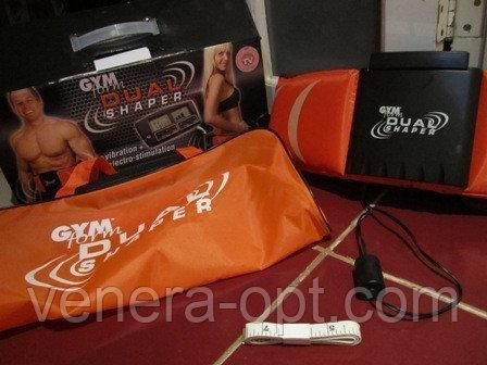 Вібраційний пояс для схуднення + електростимуляція Gymform Dual Shaper Джим Форм Дуал Шейпер B1225 фото