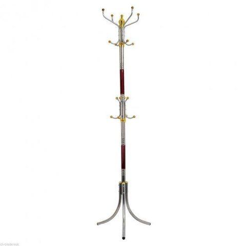 Металева підлогова вішалка стійка для одягу тринога Coat Rack 16 крючков TBL4 фото