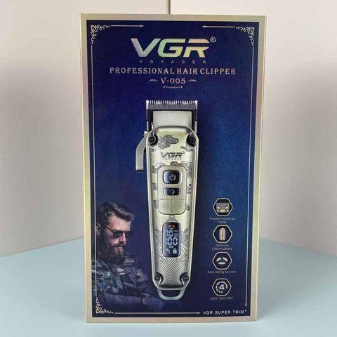 Машинка для стрижки волос триммер аккумуляторный беспроводной Vgr V-005 VGR005 фото