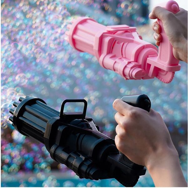 Кулемет генератор мильних бульбашок BUBBLE GUN BLASTER машинка для бульбашок автомат (Без вибору кольору) TV8222 фото