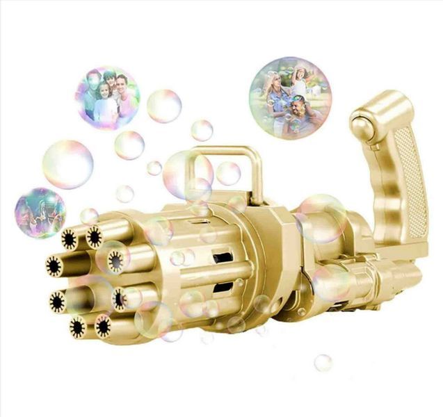 Кулемет генератор мильних бульбашок BUBBLE GUN BLASTER машинка для бульбашок автомат (Без вибору кольору) TV8222 фото