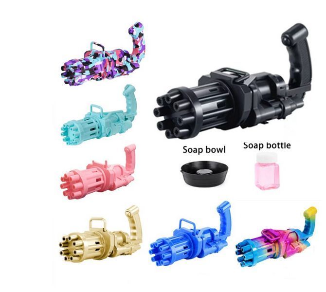 Кулемет генератор мильних бульбашок BUBBLE GUN BLASTER машинка для бульбашок автомат (Без вибору кольору) TV8222 фото