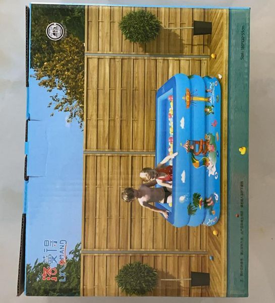 Портативний надувний басейн для дітей розмір 120*85*35 P120 фото