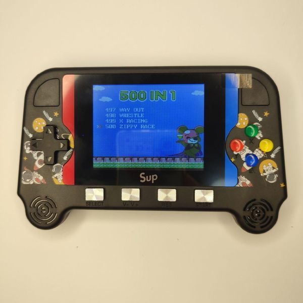 Портативная игровая консоль sup wide F3, 3,5 дюймов, 500 игр 16/8-битная игровая консоль-рокер (100) VEN110 фото