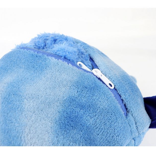 Дитячий плед-худі толстовка халат з капюшоном і рукавами 3 в 1 Huggle Pets Hoodie Синій TV-094 фото