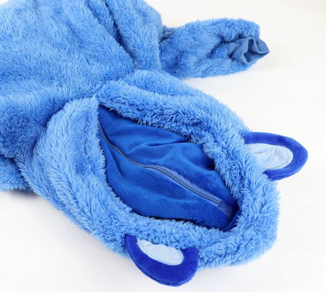 Дитячий плед-худі толстовка халат з капюшоном і рукавами 3 в 1 Huggle Pets Hoodie Синій TV-094 фото