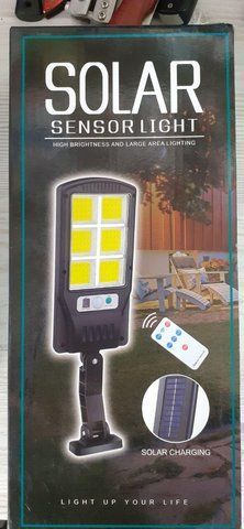 Вуличний ліхтар на стовп solar street BK120-6COB з датчиком руху BR000061 VEN61 фото