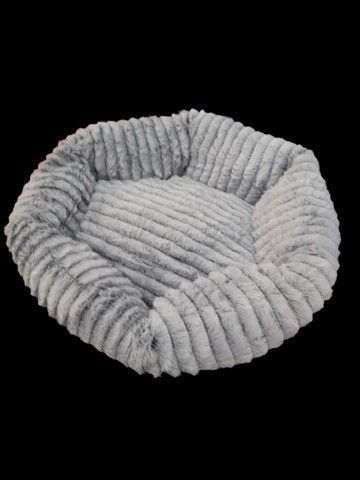 Лежанка для кошки, собаки Pet Choice искусственный мех, текстиль 55&times;50см серый, красный DG1L фото