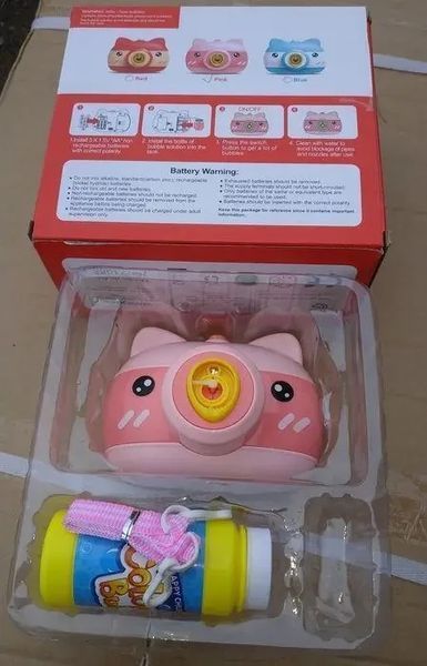 Дитячий апарат для мильних бульбашок BUBBLE CAMERA TV230 фото