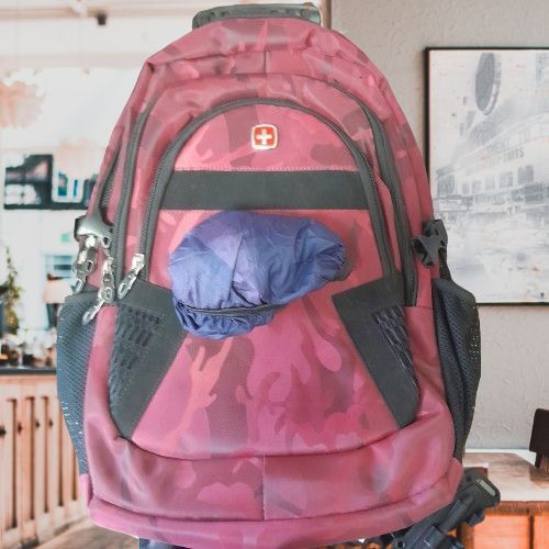 Швейцарский мужской рюкзак Swissgear 9363 с ортопедической спинкой красный пиксель TV-SWISS фото