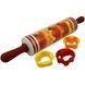 Качалка для розкочування тіста з формочками для фігурного печива Roll and Store Pin 1245 фото 1