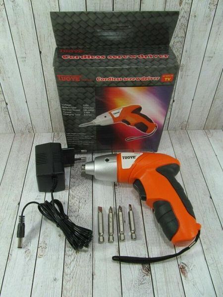 Аккумуляторный мини шуруповерт электрическая отвертка TUOYE Cordless Screwdriver TV289 фото
