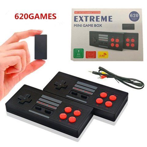 Игровая приставка консоль U-BOX EXTREME Mini Game Box AHH-07 620 игр с двумя беспроводными джойстиками 8bit VEN139 фото