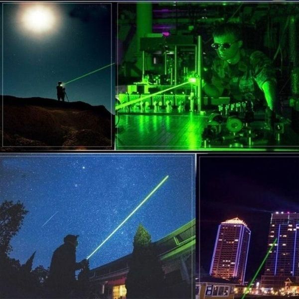 Указка LASER 303 GREEN, Лазерная указка с насадками, Зеленый луч (100) VEN19 фото