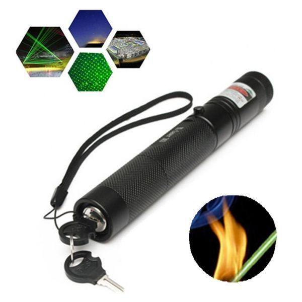 Указка LASER 303 GREEN, Лазерная указка с насадками, Зеленый луч (100) VEN19 фото