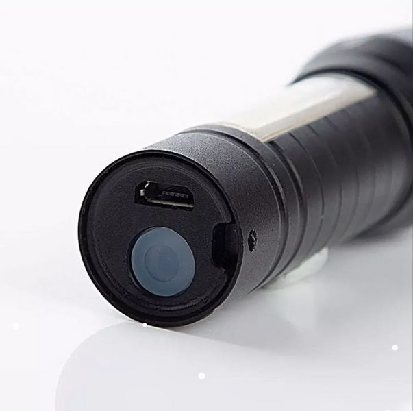 Ліхтар ручний акумуляторний світлодіодний Bailong BL-511 COB usb micro charg/Чорний BR000062 VEN61 фото