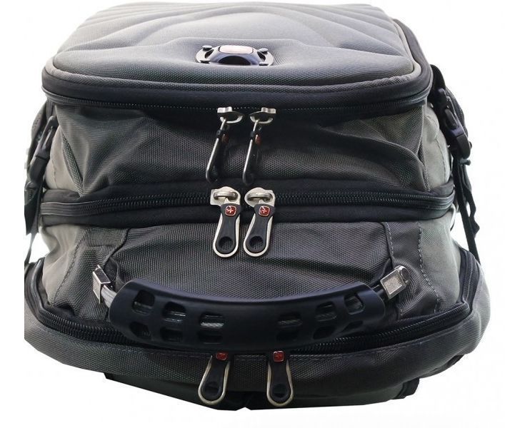 Швейцарский мужской рюкзак swissgear 8861 с ортопедической спинкой серый (без значка) VEN353 фото