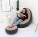 Надувний диван-крісло AirSofa з пуфиком для ніг для відпочинку, надувні магні меблі крісло VEN0160 фото 3